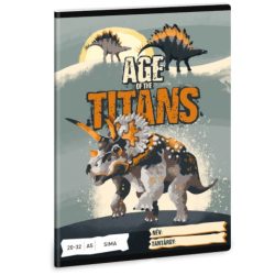  Ars Una: Age Of The Titans Dinoszauruszos Sima Füzet A/5 20-32 (Ars Una, 53612618)