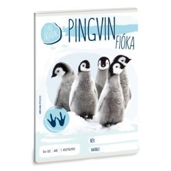   Ars Una: Cuki Állatok - Pingvin Fiókák 1. Osztályos Vonalas Füzet A5 14-32 (Ars Una, 53581051)