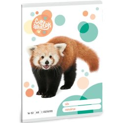   Ars Una: Cuki Állatok - Vörös Panda 2. Osztályos Vonalas Füzet 32 Lapos A/5 (Ars Una, 53593092)