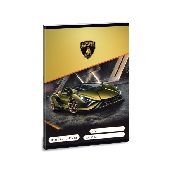 Ars Una: Lamborghini 1. Osztályos Vonalas Füzet A5 14-32 (Ars Una, 53580665)
