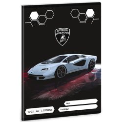   Ars Una: Lamborghini Szürke 2.Osztályos Vonalas Füzet A/5 16-32 (Ars Una, 53592545)