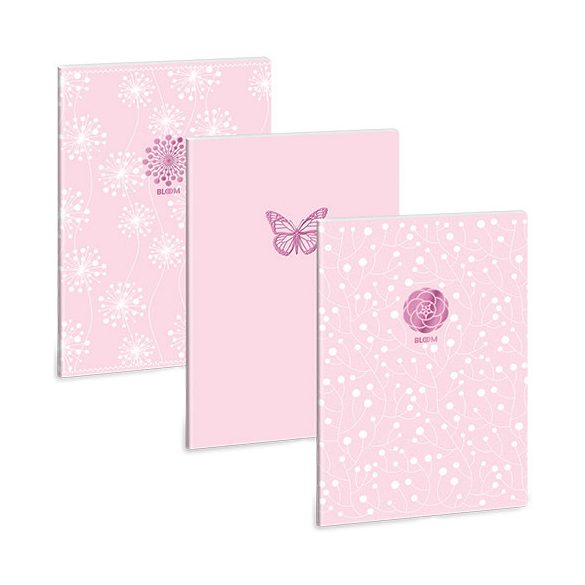 Ars Una: Soft Touch Pink Spring Extra Kapcsos Vonalas Füzet A/4 (Ars Una, 53112422)
