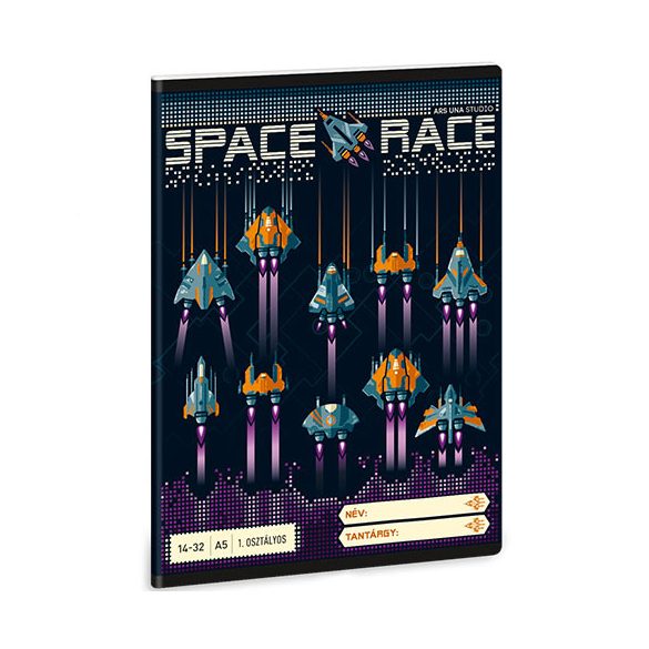 Ars Una: Space Racer 1.Osztályos Vonalas Füzet A/5 14-32 (Ars Una, 53581433)