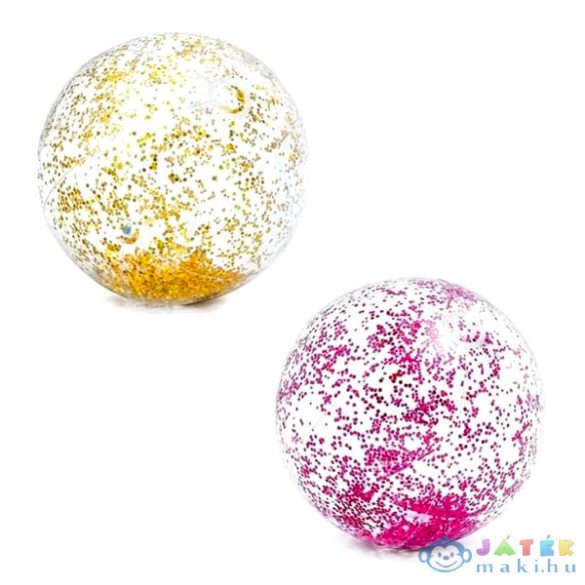 Intex: Átlátszó Csillámos Strandlabda - 51 Cm, Kétféle (Intex, 58070NP)