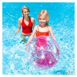 Intex: Átlátszó Csillámos Strandlabda - 51 Cm, Kétféle (Intex, 58070NP)