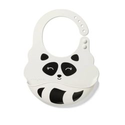   BabyOno előke szilikon állítható szürke Mosómedve 829/01