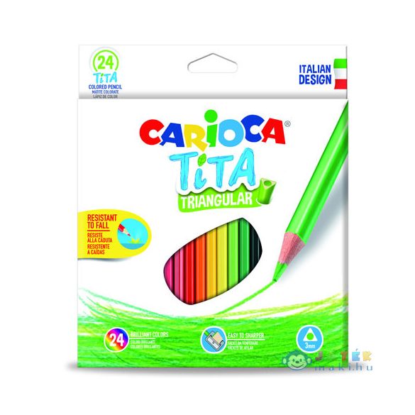 Carioca: Tita Háromszög Színes Ceruza 24Db-os (Carioca, 42787)