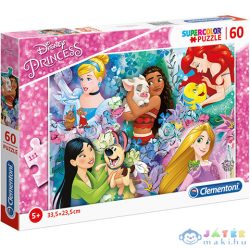   Disney Hercegnők És Kedvenceik Supercolor Puzzle 60Db-os - Clementoni (Clementoni, 26995)
