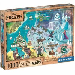   Disney: Jégvarázs Térkép Puzzle 1000Db-os - Clementoni (Clementoni, 39666)