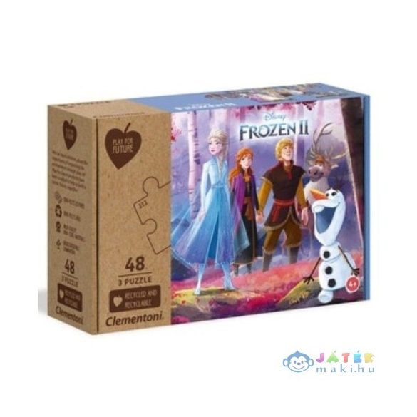 Play For Future: Disney Jégvarázs 2 3X48Db-os Puzzle - Clementoni (Clementoni, 25255)