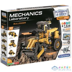   Science & Play: Mechanikus Labor Bulldózer 10 Az 1-Ben Építőjáték - Clementoni (Clementoni, 50317)