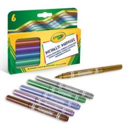   Crayola: Metálfényű Filctoll Készlet - 6 Db-os (Crayola, 58-8828)