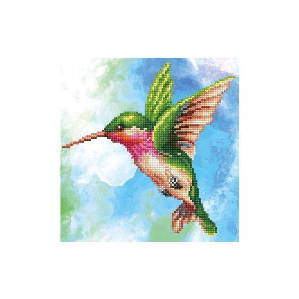 Diamond Dotz: Gyémántszemes Kirakó - Repülő Kolibri (Diamond Dotz, DD5031)