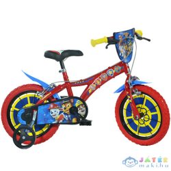   Mancs Őrjárat Piros-Kék Kerékpár 14-Es Méretben (Dino Bikes, 614-PW)