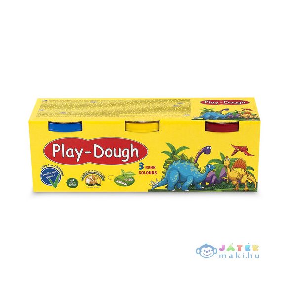 Play-Dough: Heroes Dinós Gyurma Szett 3Db-os (ER Toys, ERN-057)