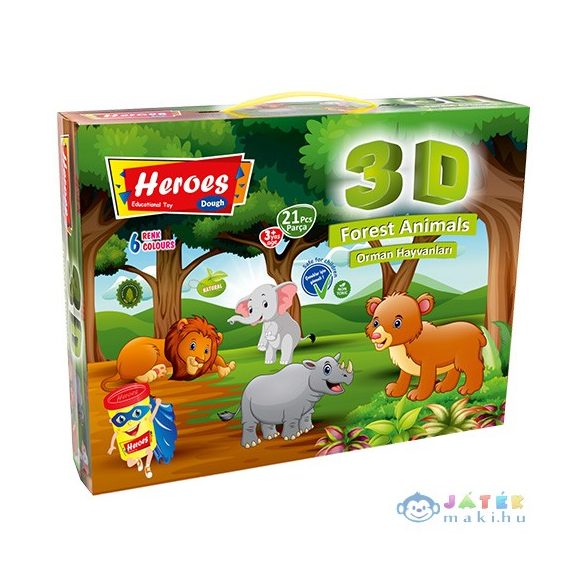 Play-Dough: Heroes Dzsungel Gyurma Szett 21Db-os (ER Toys, ERN-571)