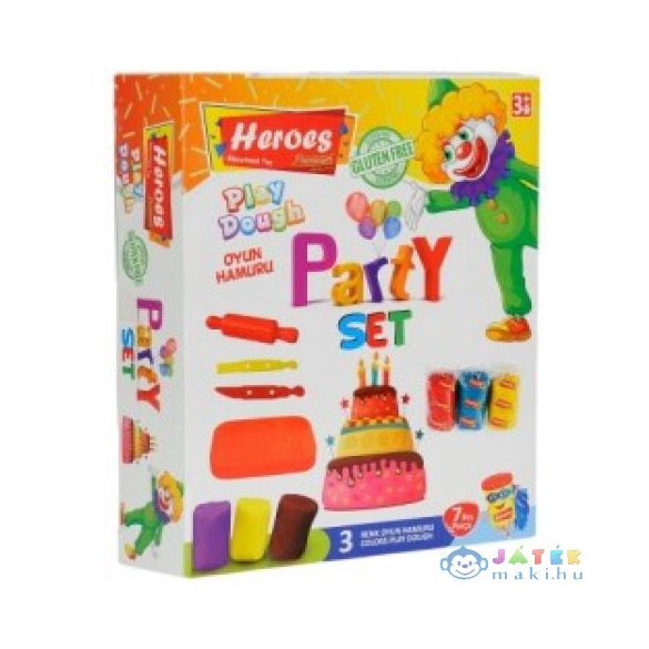 Play-Dough: Heroes Party Gyurma Szett 7Db-os (ER Toys, ERN-590)