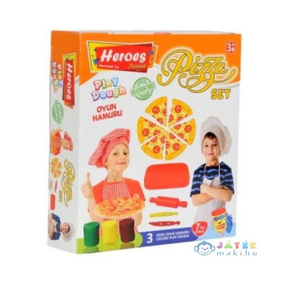 Play-Dough: Heroes Pizza Gyurma Szett 7Db-os (ER Toys, ERN-592)