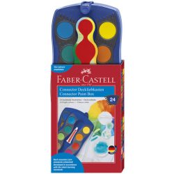   Faber-Castell: Vízfesték 24 Színű Kék Szett (Faber-Castell, 125020)