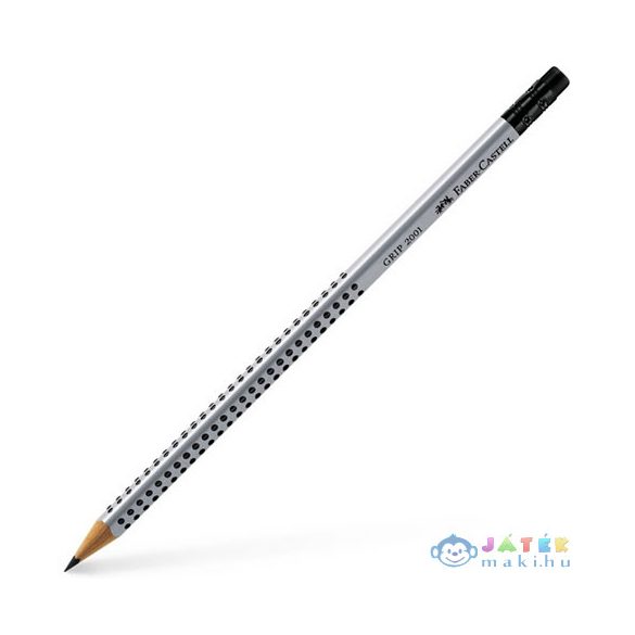 Faber-Castell: Grip Grafit Ceruza Radírral B Ezüst (Faber-Castell, 117201)