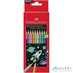   Faber-Castell: Színes Ceruza Készlet 10Db-os Fémes Színek (Faber-Castell, 201583)