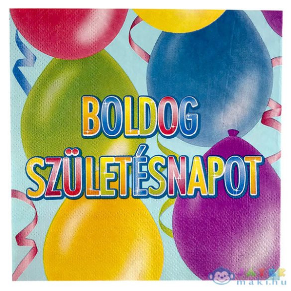 Boldog Születésnapot Feliratos, 20 Darabos Szalvéta (Festa, 446126-R)