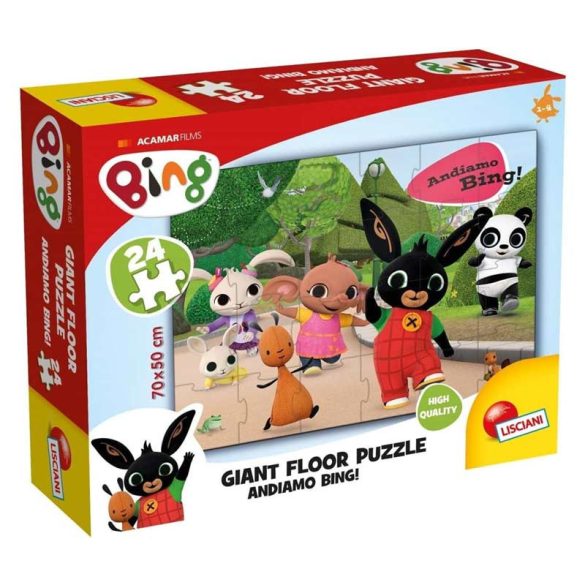 Bing: Andiamo Bing! Padló Puzzle 24 Darabos (Formatex, LIS74709)
