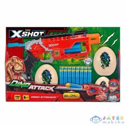   Xshot Dino Attack - Dino Striker Szivacslövő Fegyver Kiegészítőkkel (Formatex, XSH4860)