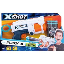   Zuru: Xshot Fury 4 Lövetű Szivacslövő Fegyver (Formatex, XSH36377)