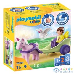   Playmobil 1.2.3: Egyszarvú Hintó Tündérrel 70401 (geobra, 70401)