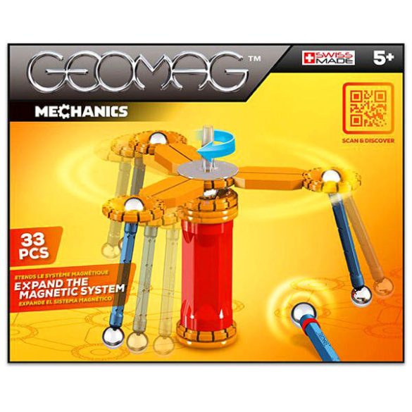 Geomag Mechanics: 33 Darabos Készlet (Geomagworld, 20GMG00720)