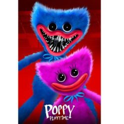   Poppy: Playtime Huggy Wuggy És Missy Kissy Takaró - 130 X 170 Cm (Halantex, PPT-1306FB)