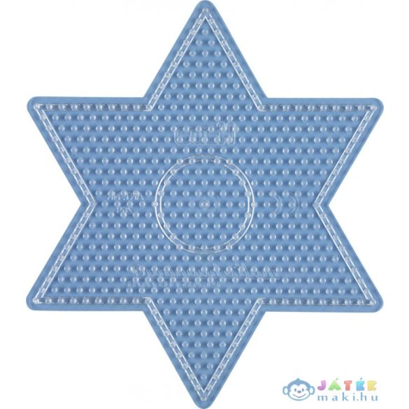 Hama Vasalható Gyöngyhöz Alaplap Midi - Nagy Csillag, Átlátszó (Hama, HAMA 269TR)
