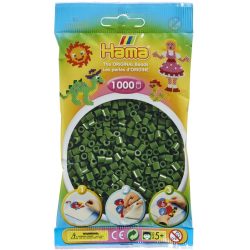   Hama Vasalható Gyöngy - 1000 Db-os Erdőzöld Színű Midi (HAMA 207102)