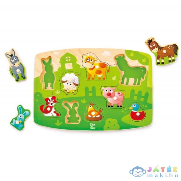 Hape Fogantyús Puzzle - Háziállatok (Hape, HP E1408A)