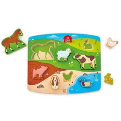 Hape Játék És Puzzle Egyben!-Farm (Hape, HP E1454A)