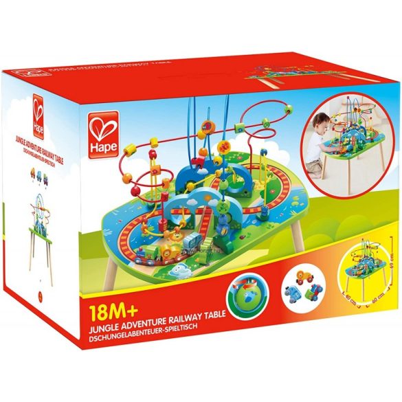 Hape Vonatozás A Dzsungelbe-Tekergő Asztal (Hape, HP E3824A)