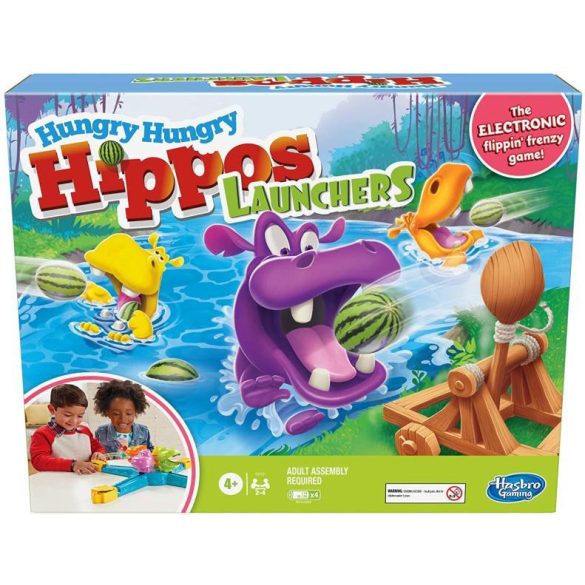 Éhes Vízilovak Katapult Társasjáték (HASBRO, E9707498)