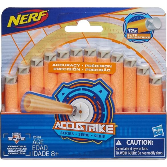 Nerf N-Strike Elite Accustrike Series: 12 Darabos Szivacslövő Fegyver Utántöltő Csomag (Hasbro, C0162)