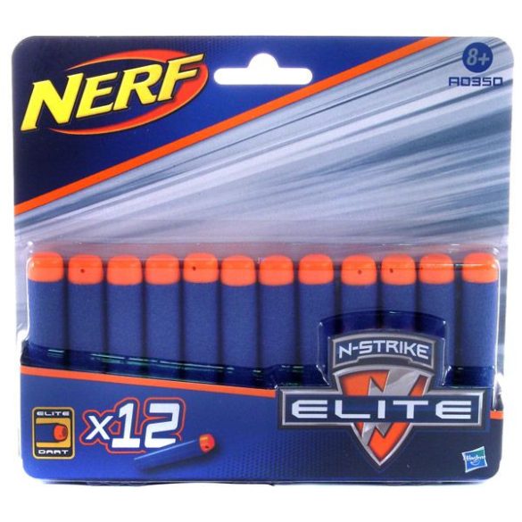 Nerf N-Strike Elite: Kék Lőszer Utántöltő Készlet - 12 Db (Hasbro, A0350)