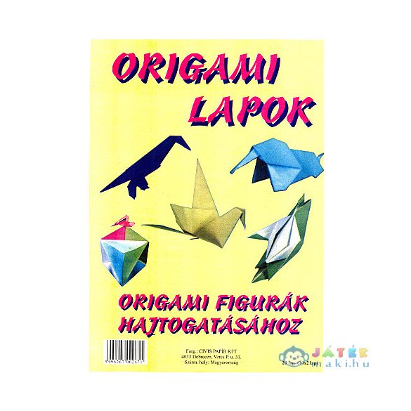 Origami Lapok A/4-Es Méret 20Db (Iskola, 267-002671)