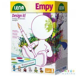   Lena: Empy Golyófejű Kifesthető Ülő Fiú Figura 18Cm (LENA, 42826)