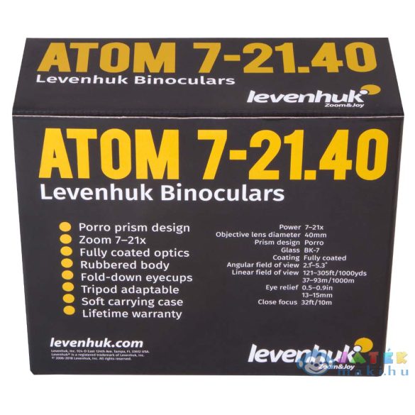 Levenhuk Atom 7–21X40 Kétszemes Távcső (Levenhuk , 72517)