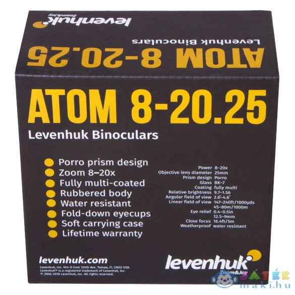Levenhuk Atom 8–20X25 Kétszemes Távcső (Levenhuk , 71405)