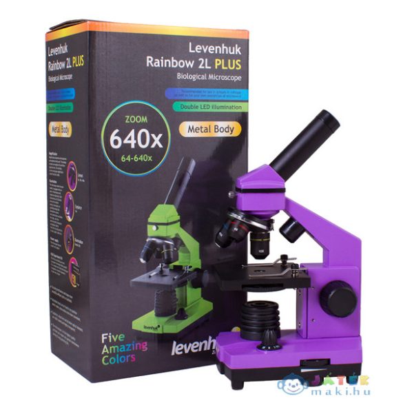 Levenhuk Rainbow 2L Plus Amethyst / Ametiszt Mikroszkóp (Levenhuk , 70230)
