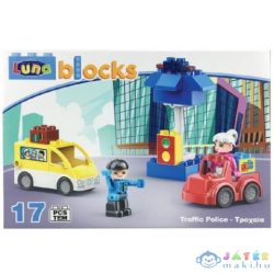   Blocks: Közlekedési Rendőr Építőjáték 17Db-os Szett (Luna, 621033)