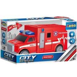   City Rescue Lendkerekes Tűzoltósági Autó Fénnyel És Hanggal (Luna, 000621884)