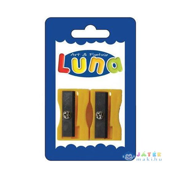Sárga Műanyag Hegyező 2Db-os (Luna, 601831)