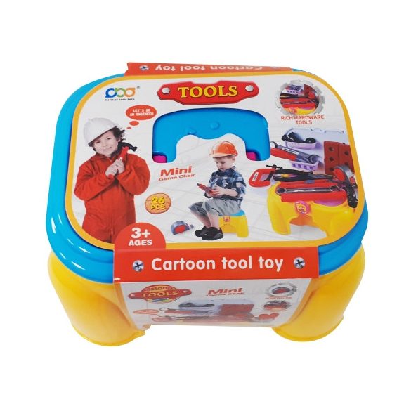 27Db-os Szerszám Készlet Hordozható Ülőkében (Magic Toys, MKJ148957)
