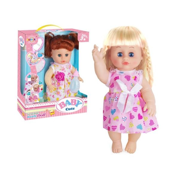 Baby Cute Doll Baba Hanggal És Kiegészítőkkel Több Változatban (Magic Toys, MKL646664)